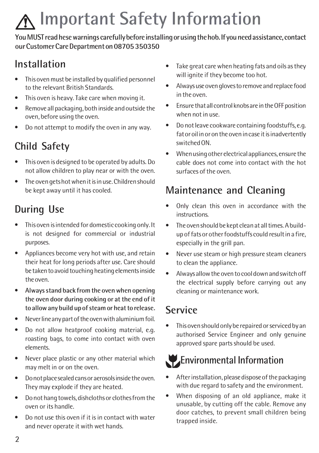 Electrolux B 89092-4 manual Important Safety Information 