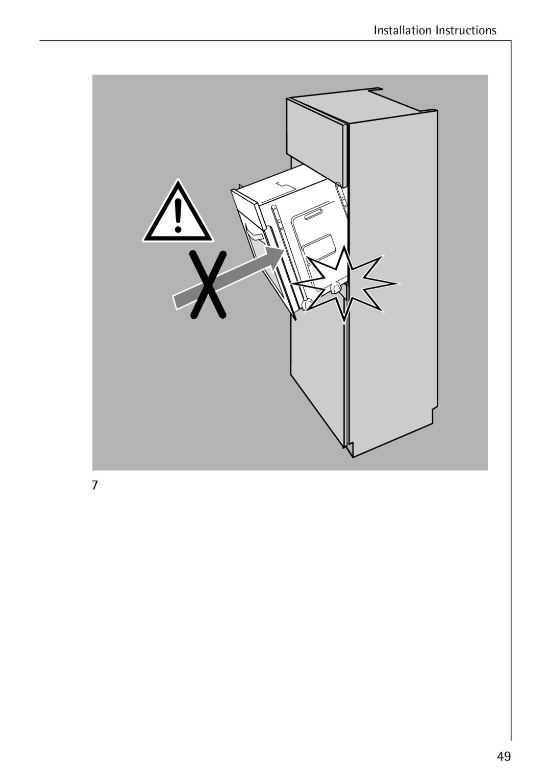 Electrolux B1180-1 manual Installation Instructions 