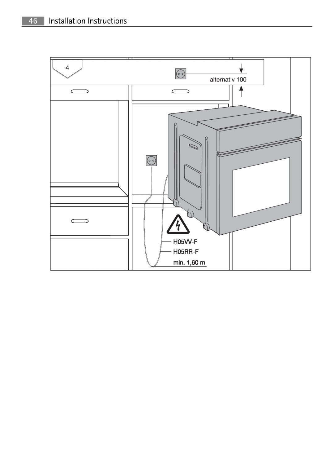 Electrolux B2100-5 user manual Installation Instructions 