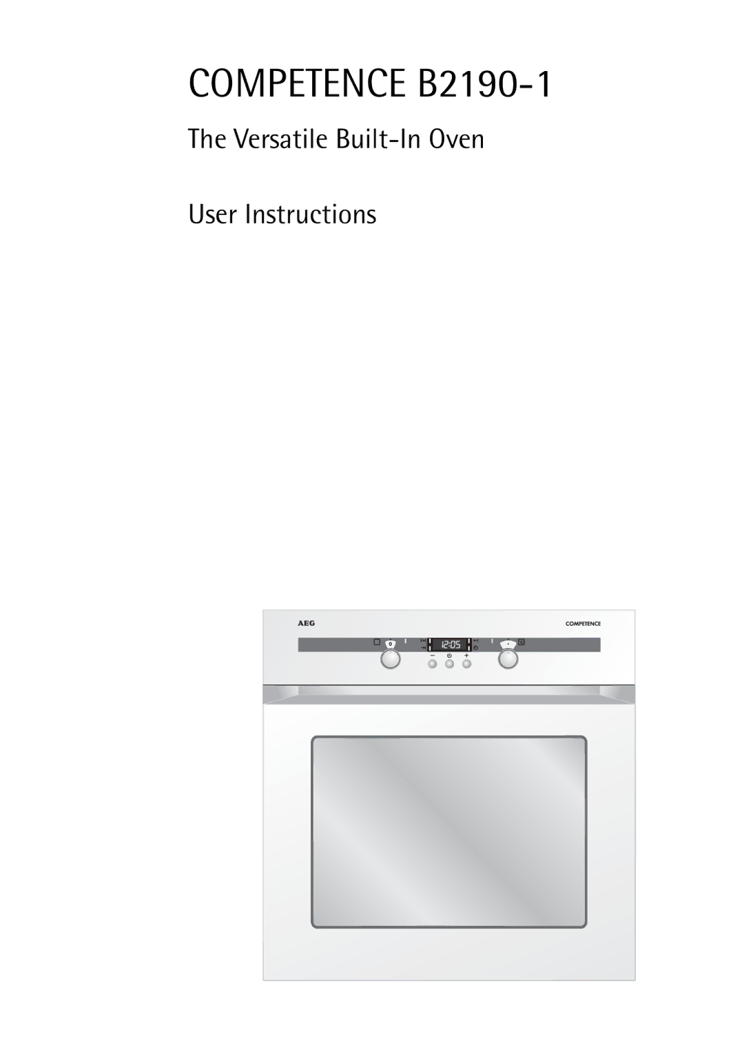 Electrolux manual Competence B2190-1 