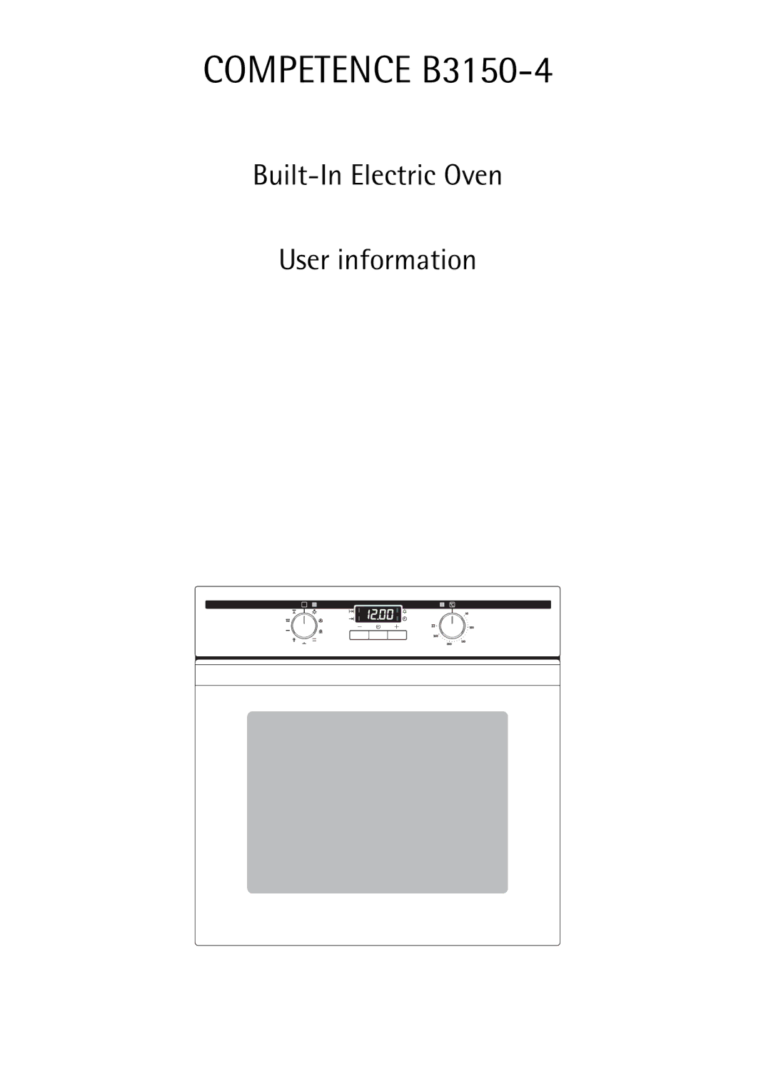 Electrolux manual Competence B3150-4 