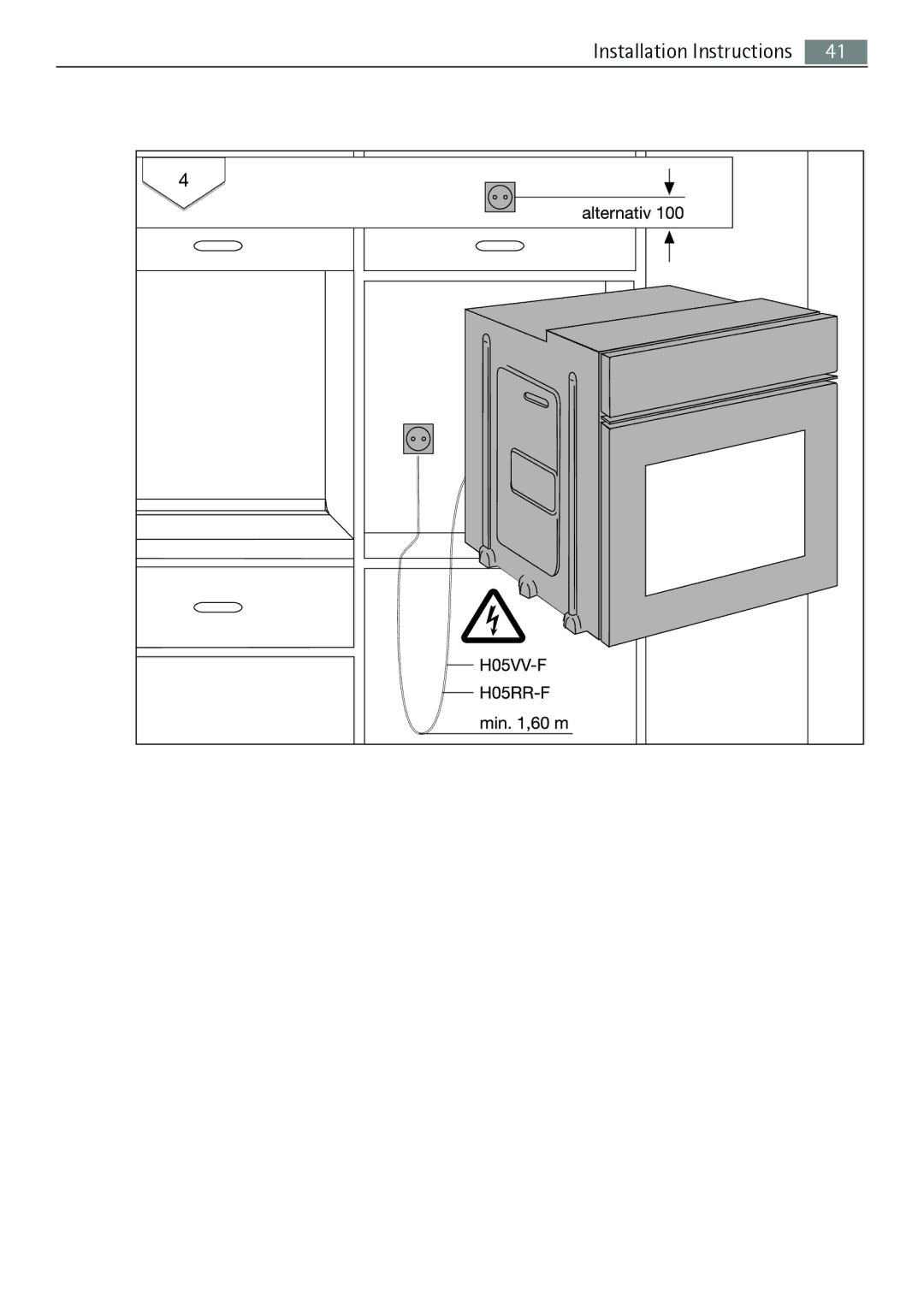 Electrolux B3741-5 user manual Installation Instructions 