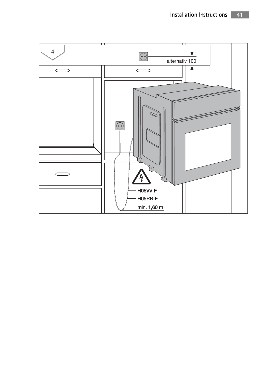Electrolux B3741-5 user manual Installation Instructions 