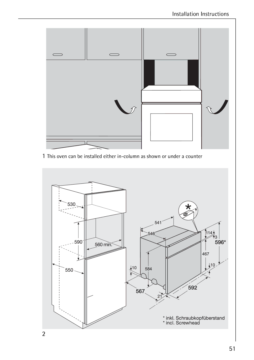 Electrolux B4100-1 manual Installation Instructions 