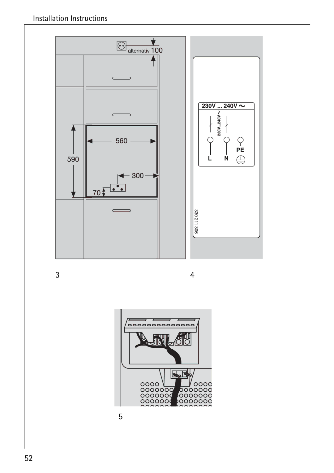 Electrolux B4100-1 manual Installation Instructions 