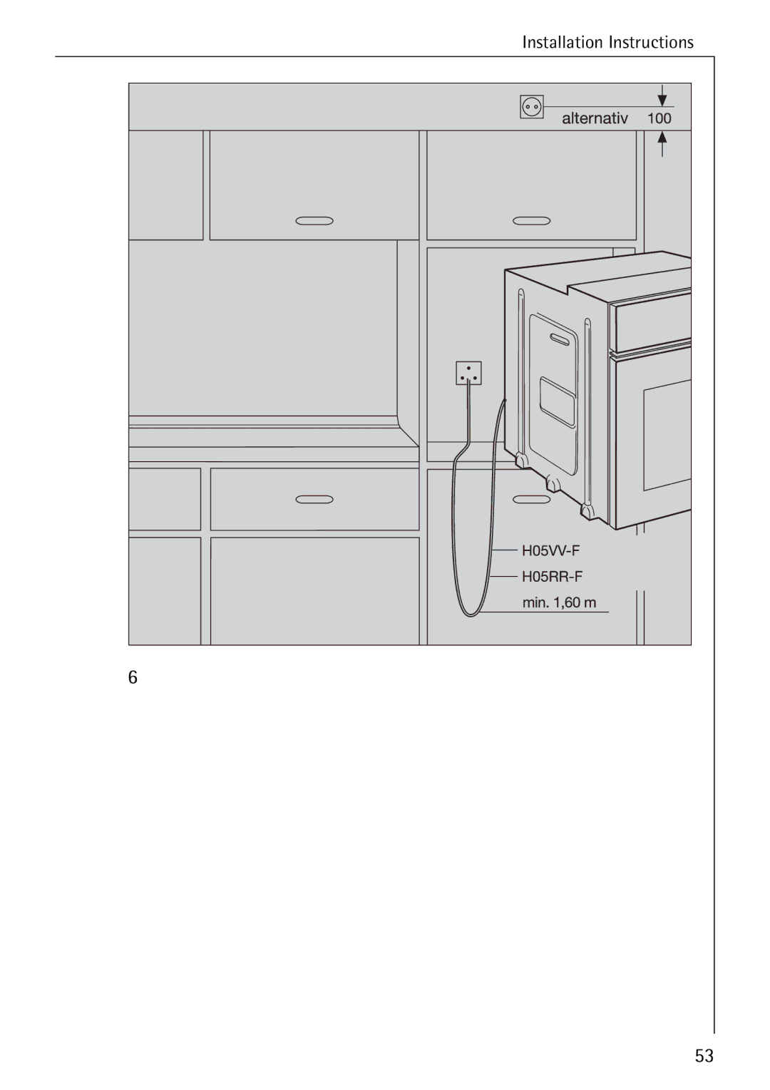 Electrolux B4100-1 manual Installation Instructions 