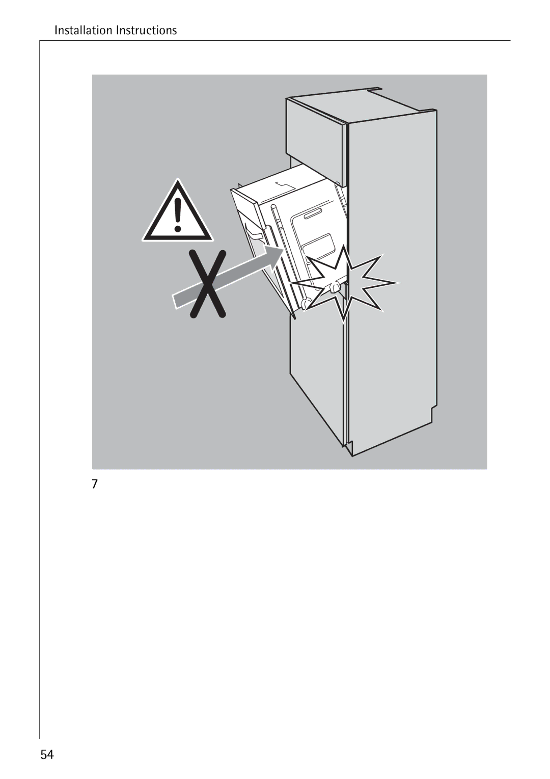 Electrolux B4100-1 manual Installation Instructions 