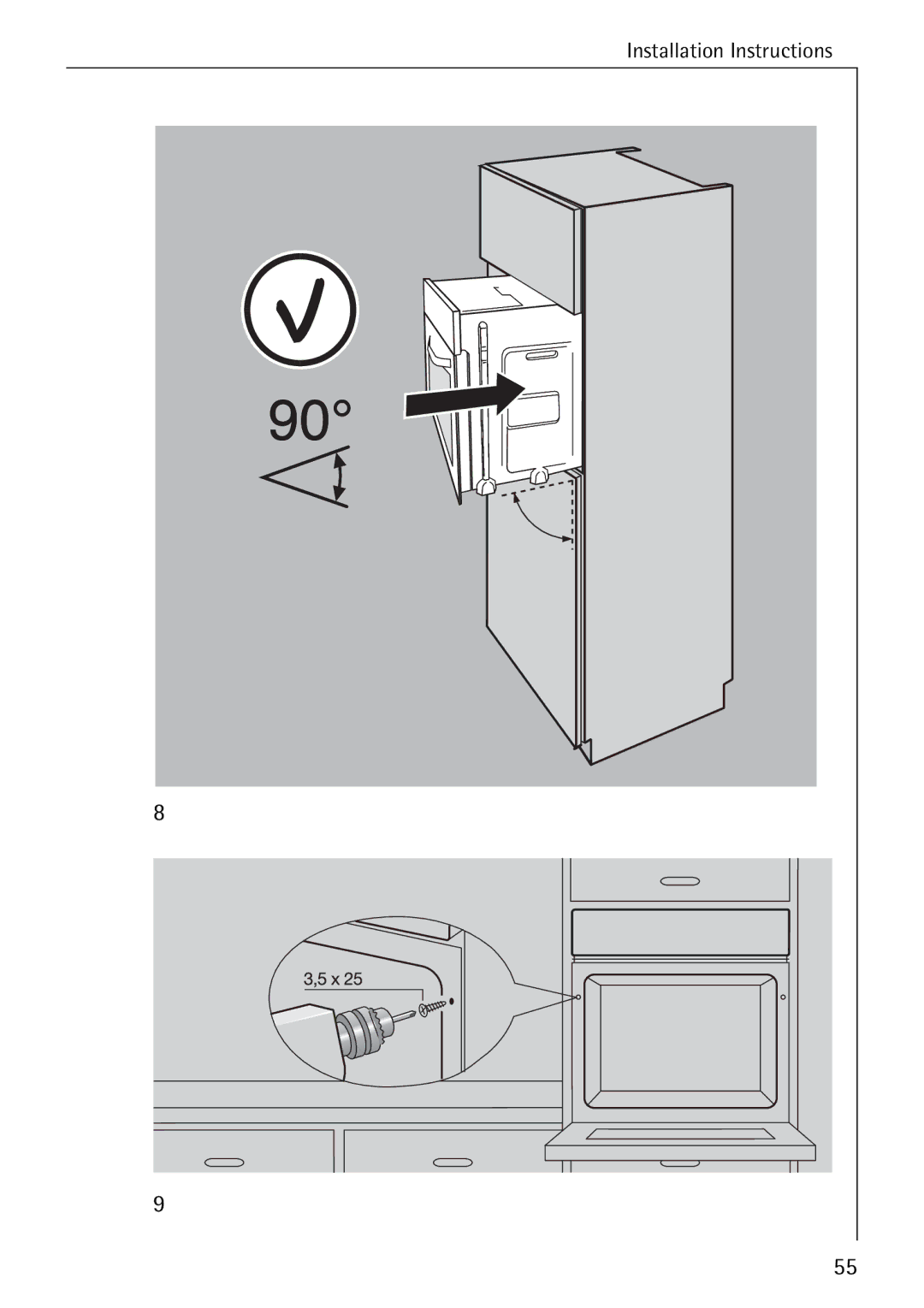 Electrolux B4100-1 manual Installation Instructions 