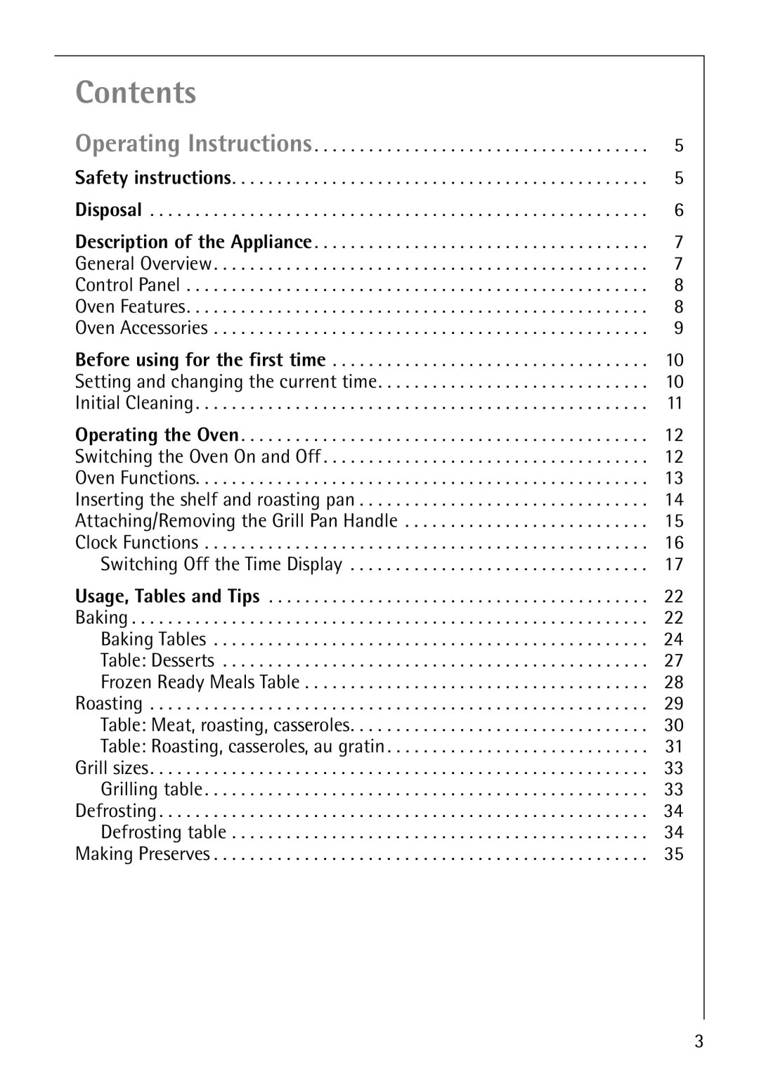 Electrolux B4101-4 manual Contents 