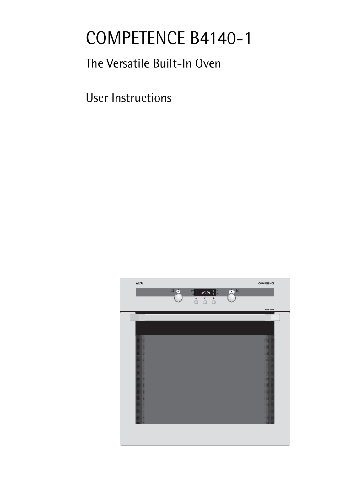 Electrolux manual Competence B4140-1 