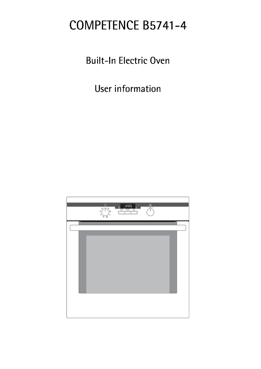 Electrolux manual COMPETENCE B5741-4, Built-In Electric Oven User information 