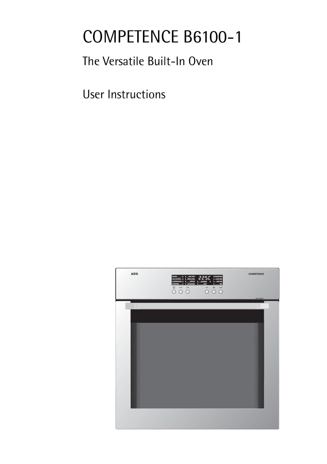 Electrolux manual Competence B6100-1 