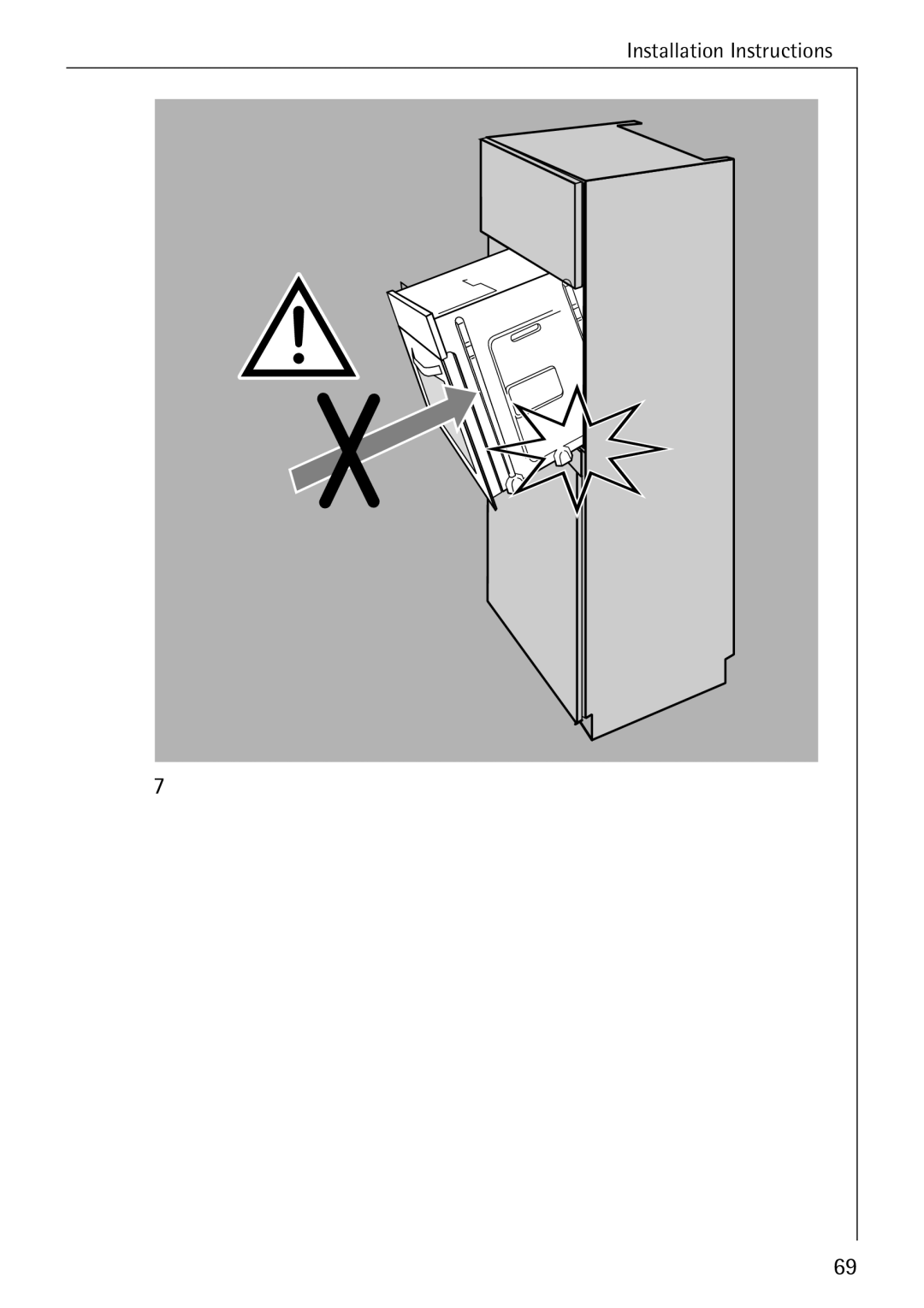 Electrolux B6100-1 manual Installation Instructions 