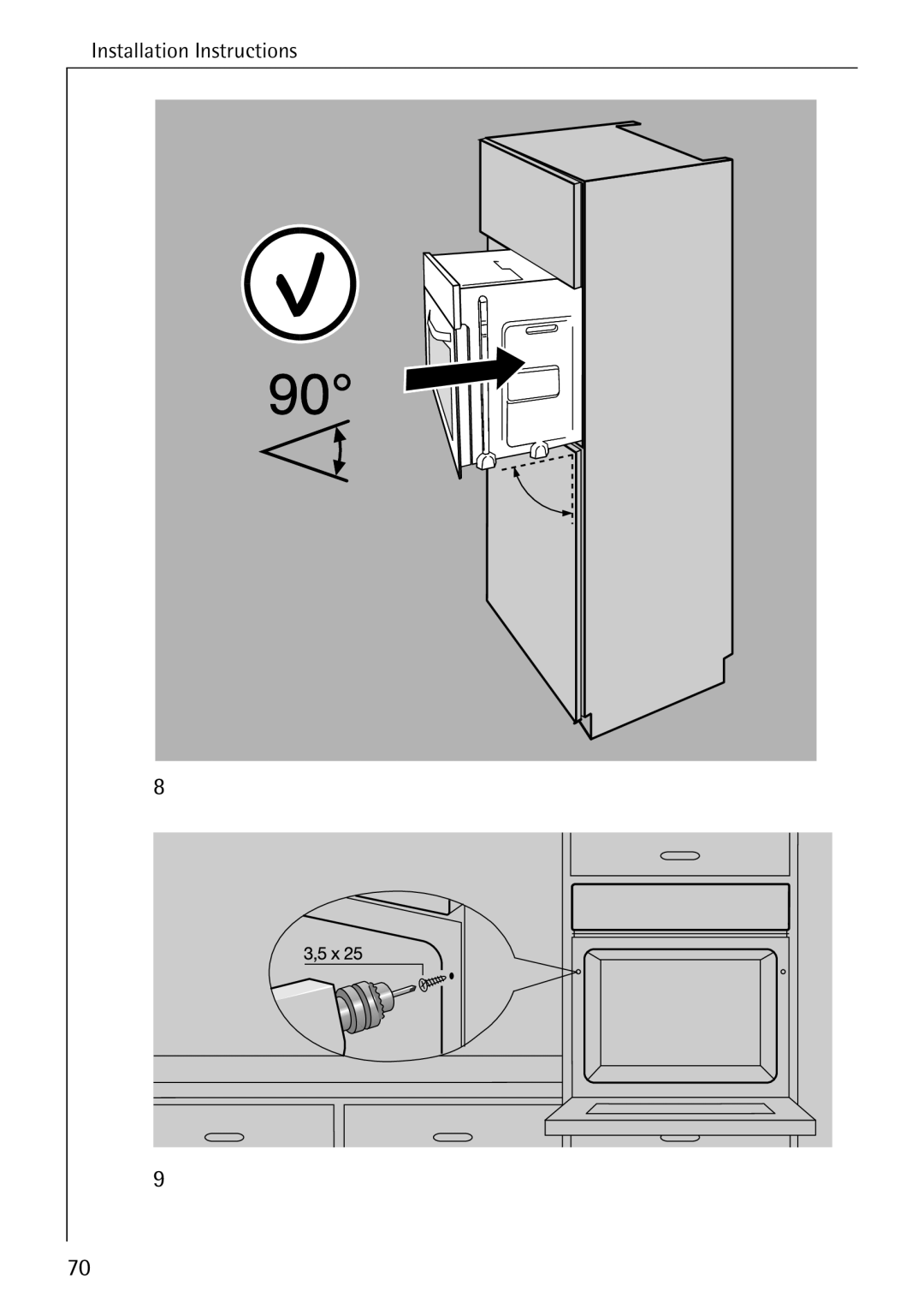 Electrolux B6100-1 manual Installation Instructions 