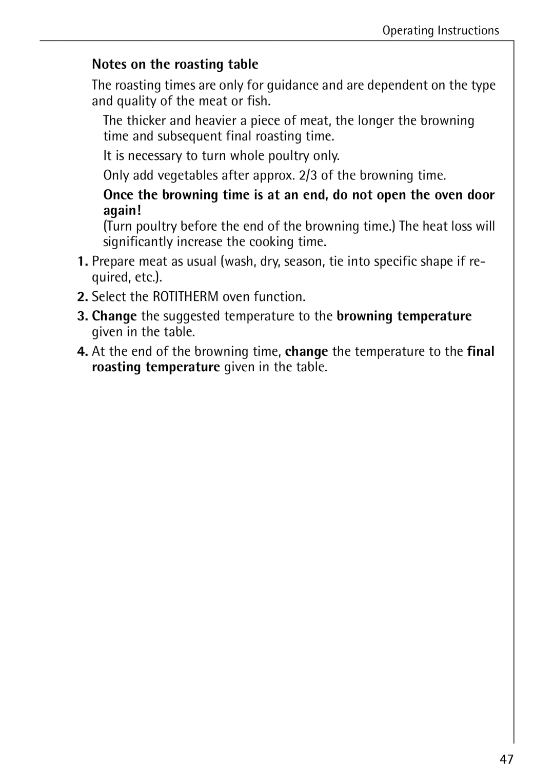 Electrolux B6140-1 manual Operating Instructions 