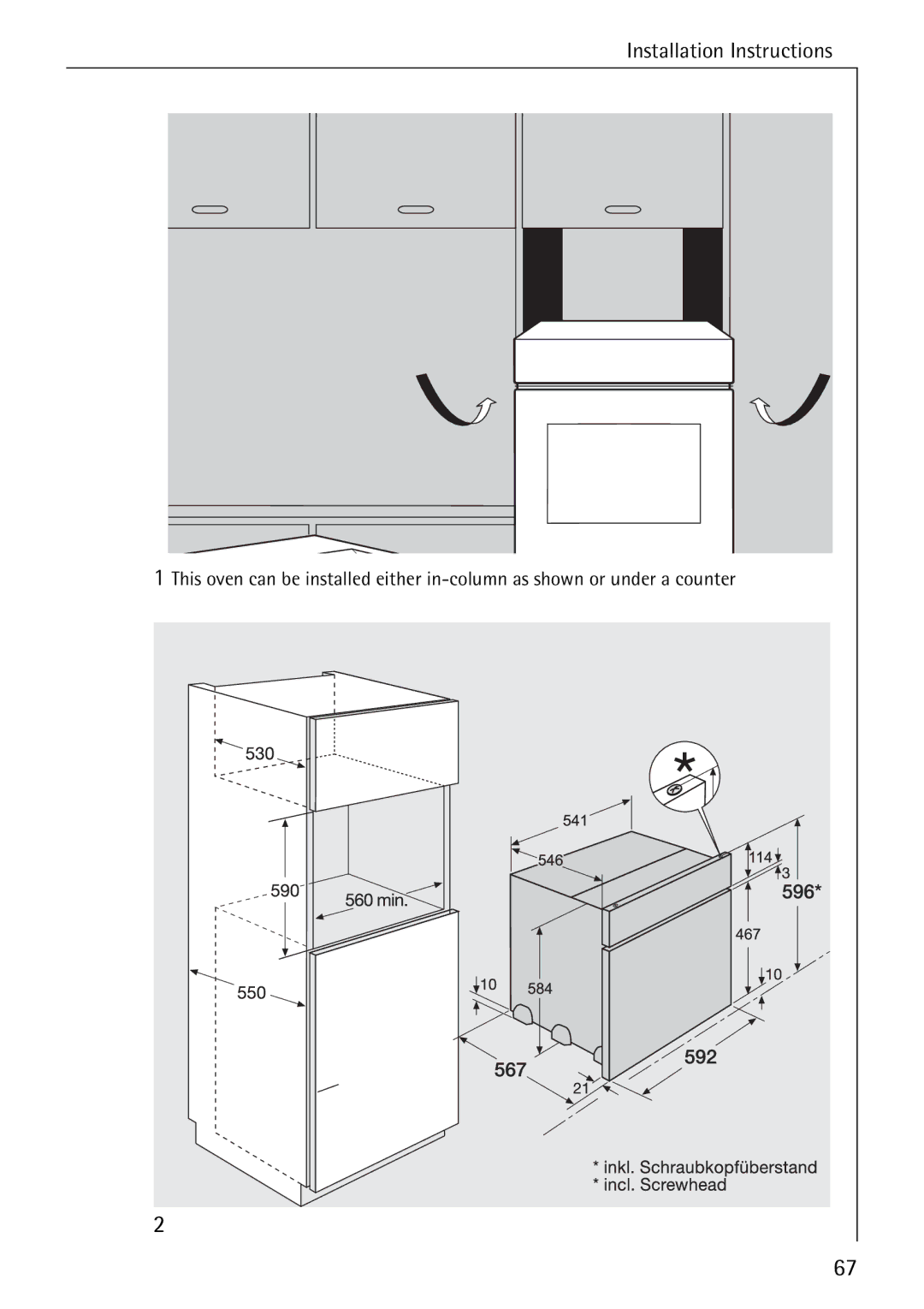 Electrolux B6140-1 manual Installation Instructions 