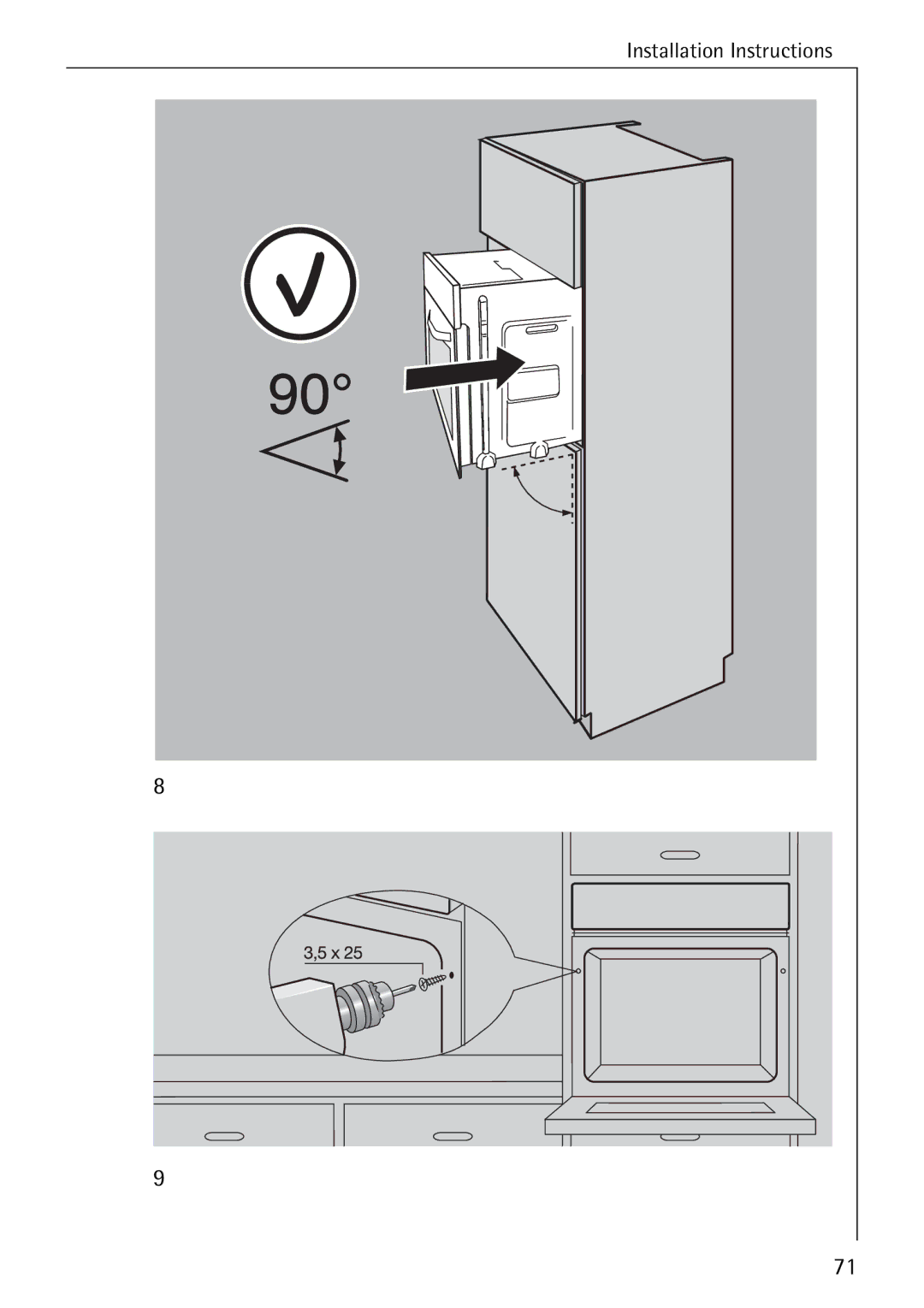 Electrolux B6140-1 manual Installation Instructions 