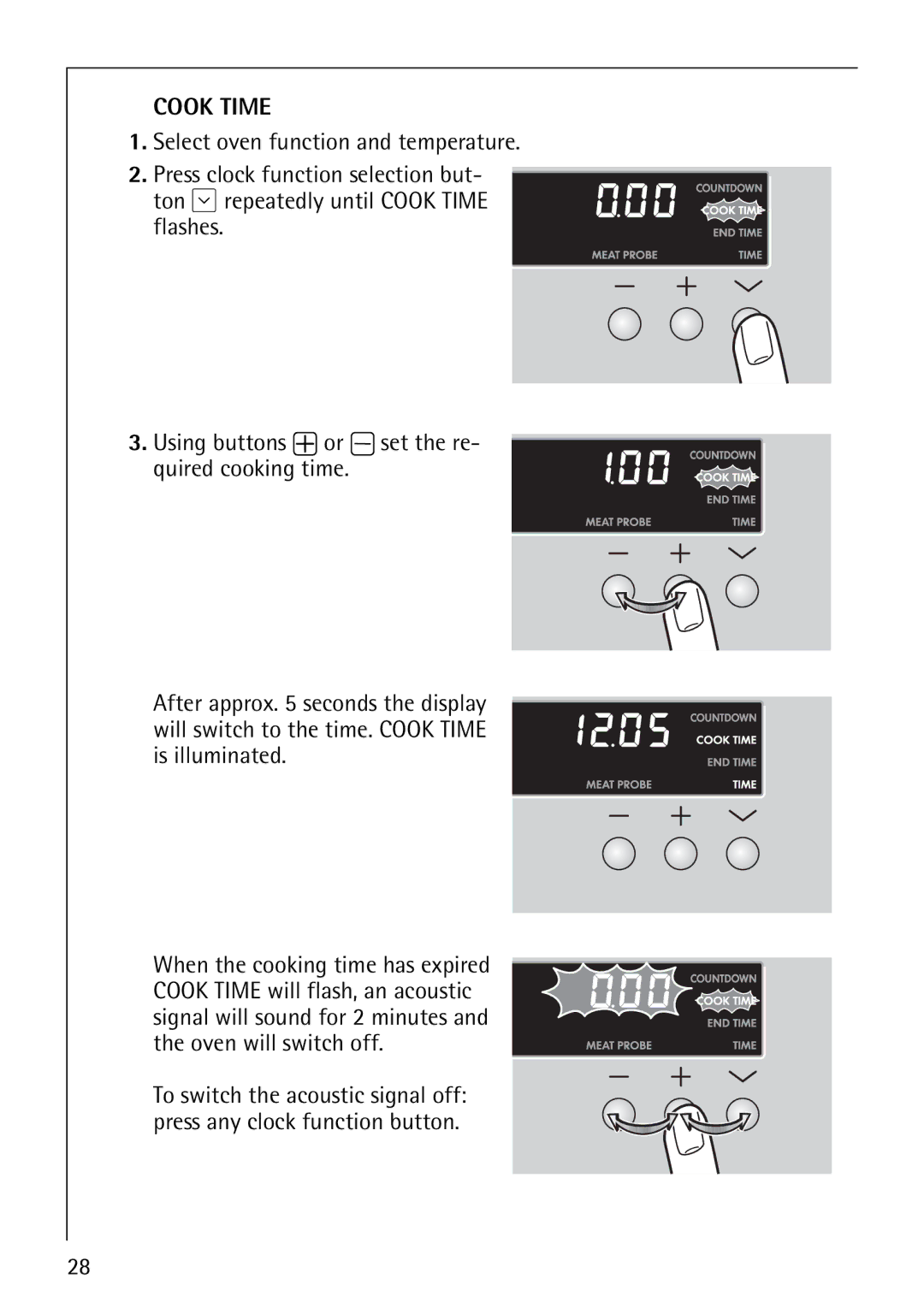 Electrolux B8100-1 manual Cook Time 