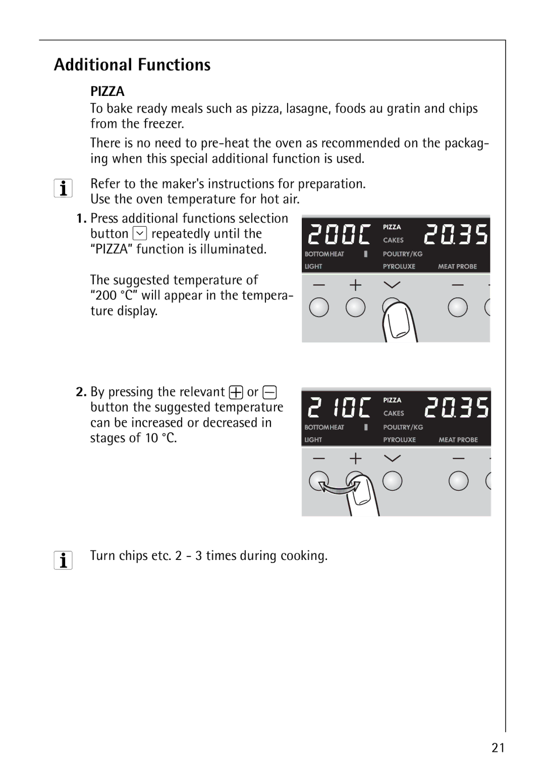 Electrolux B8140-1 manual Additional Functions 