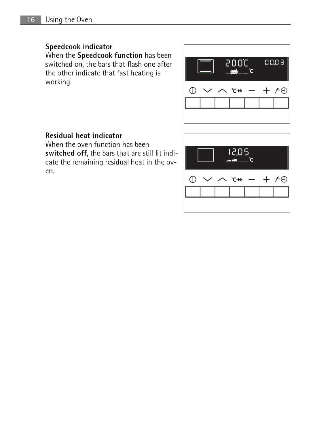 Electrolux B8831-5 user manual Using the Oven 