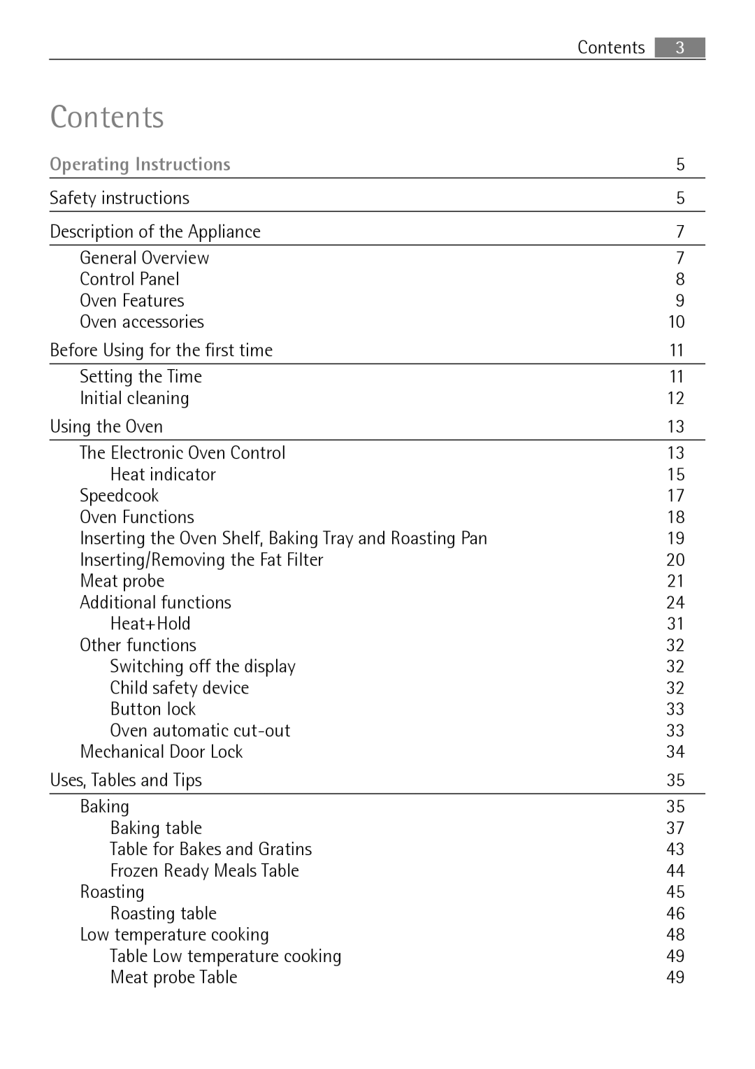 Electrolux B8831-5 user manual Contents 