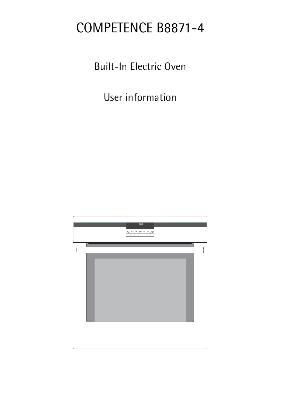 Electrolux manual Competence B8871-4 