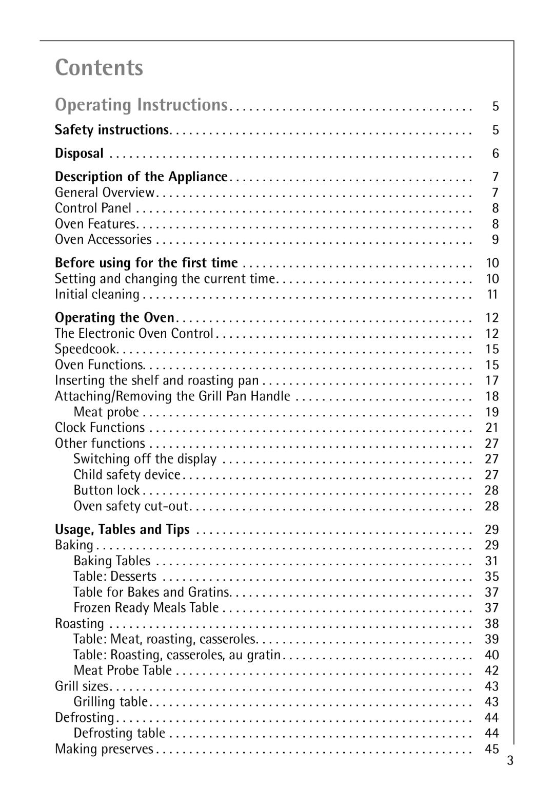 Electrolux B8871-4 manual Contents 