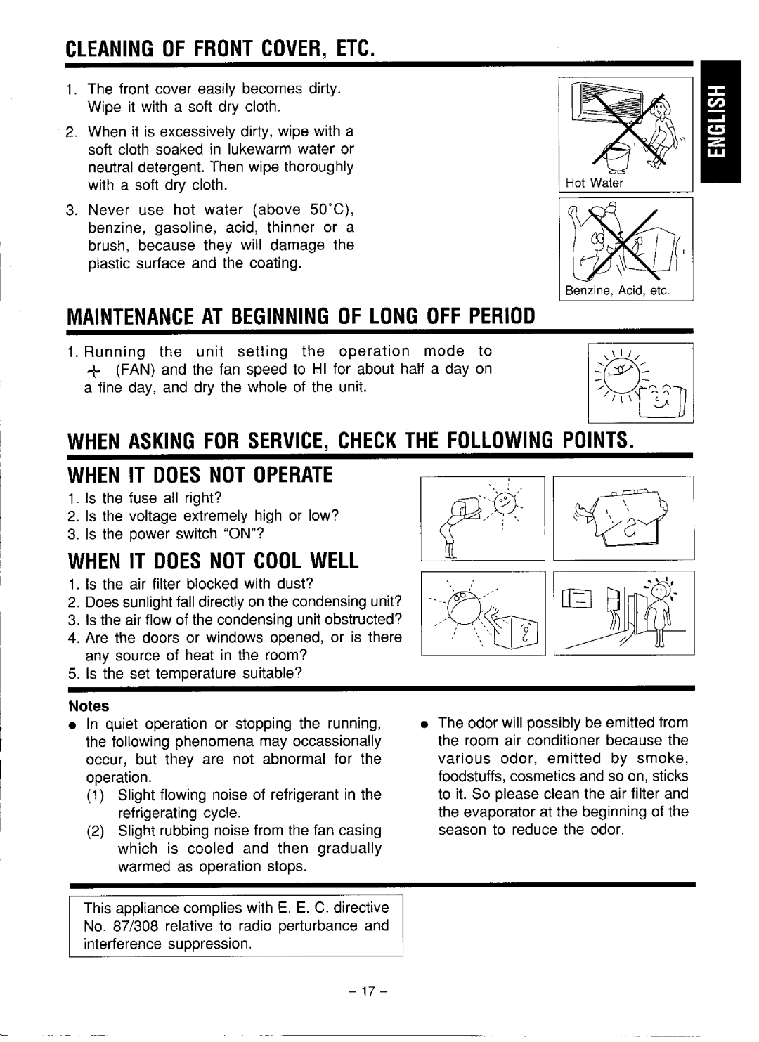 Electrolux BCC-12I, BCC-9I, BCC-12E, BCC-9E manual 