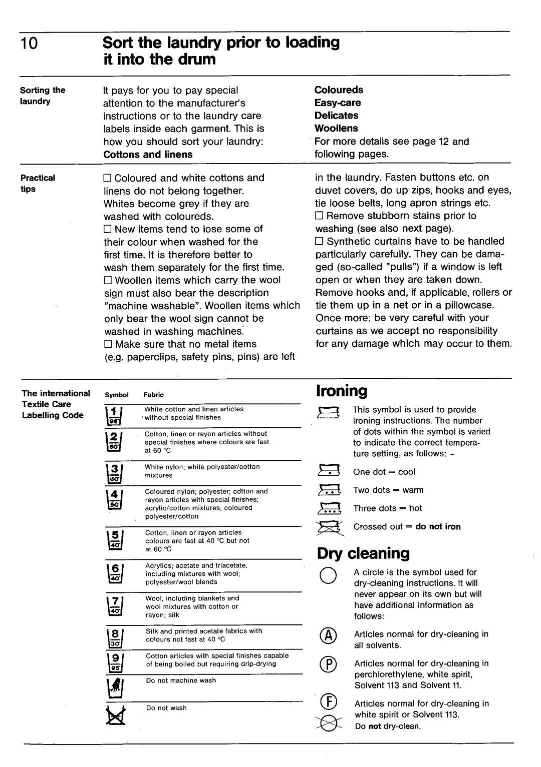 Electrolux BELLA 1103 manual 