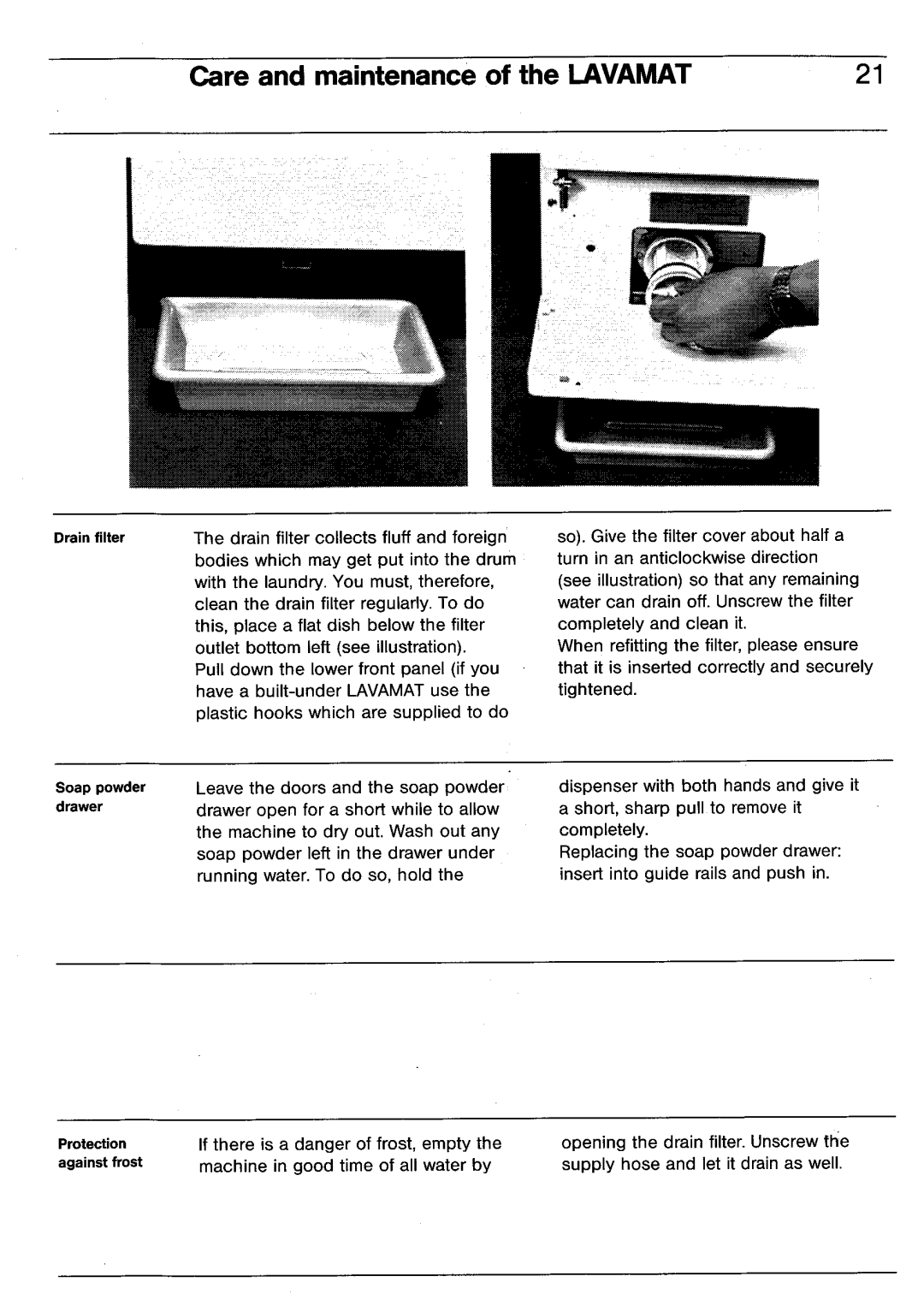 Electrolux BELLA 1103 manual 