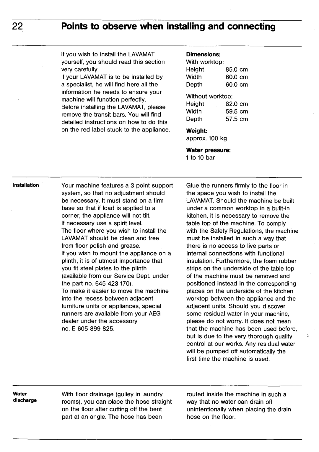 Electrolux BELLA 1103 manual 