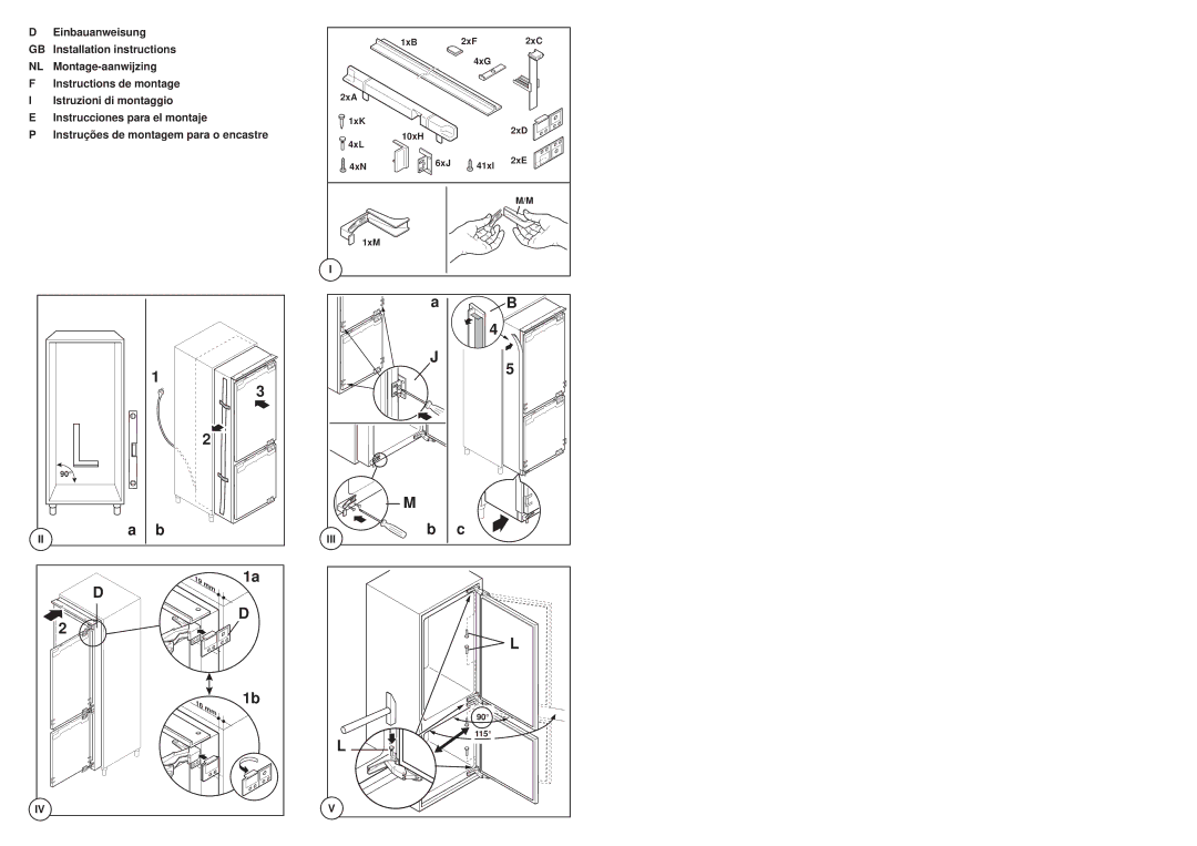 Electrolux C 8 18 43 i installation instructions Einbauanweisung 