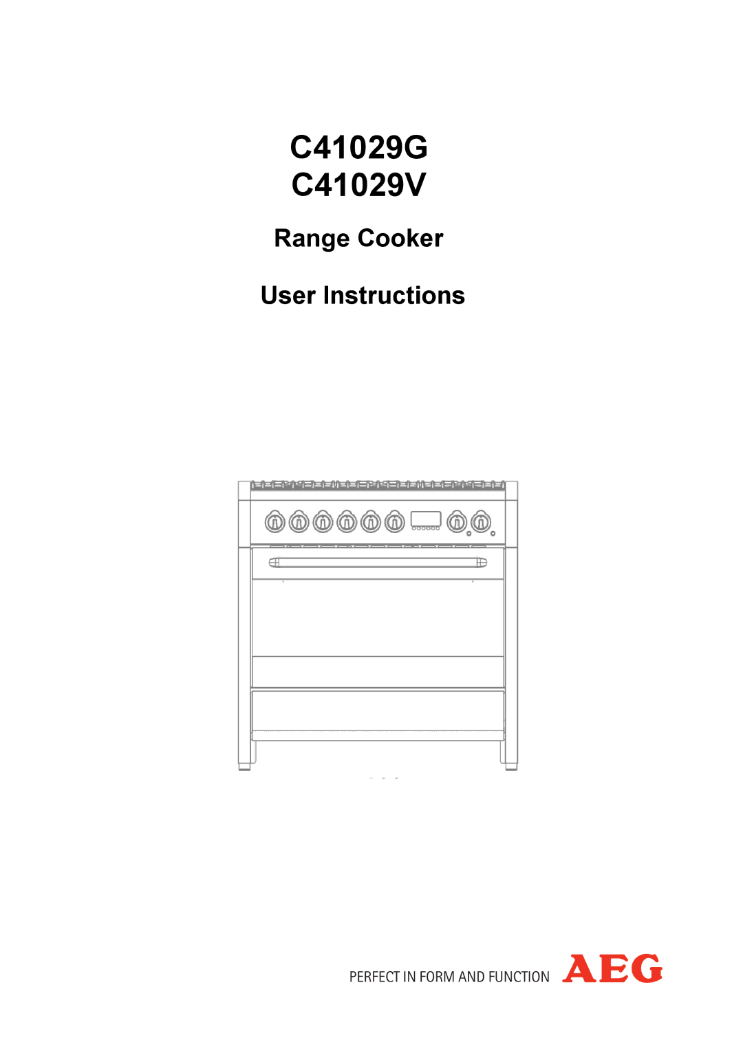 Electrolux manual C41029G C41029V 