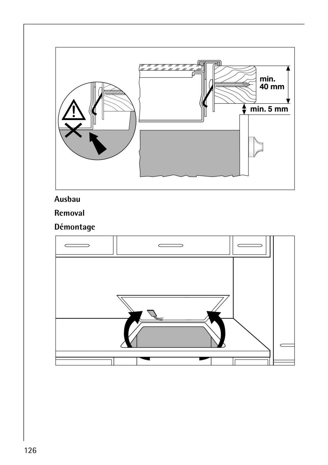 Electrolux C67600K operating instructions Ausbau, Removal 