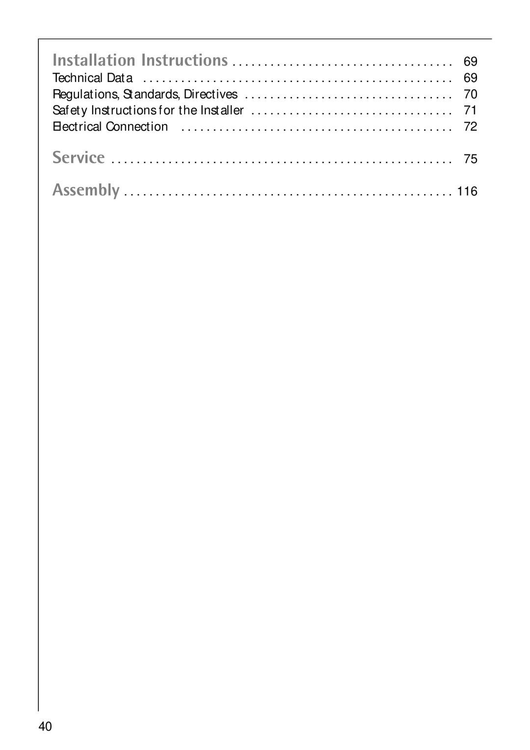 Electrolux C75301K operating instructions 