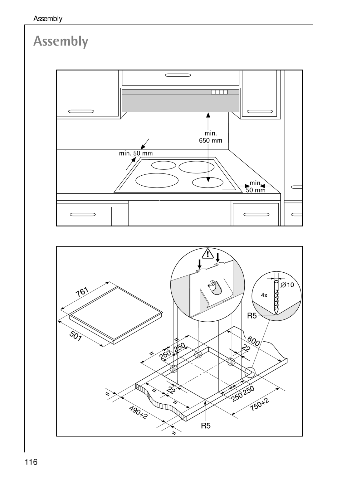 Electrolux C75301K operating instructions Assembly 