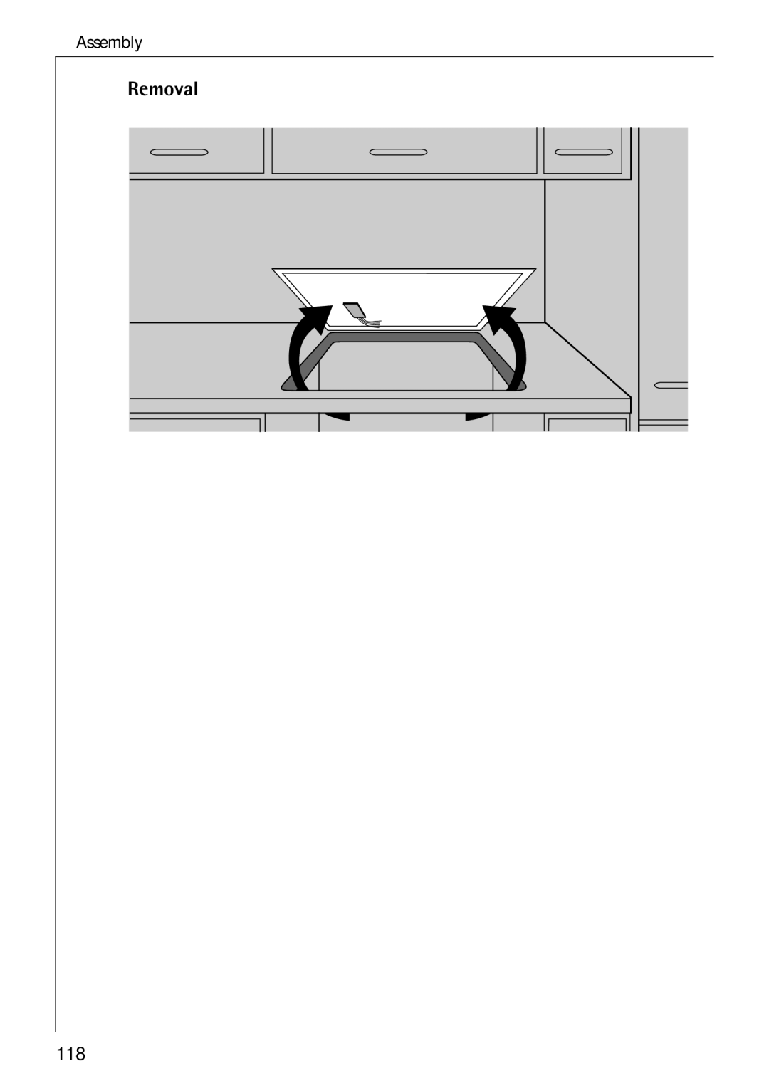 Electrolux C75301K operating instructions Removal 