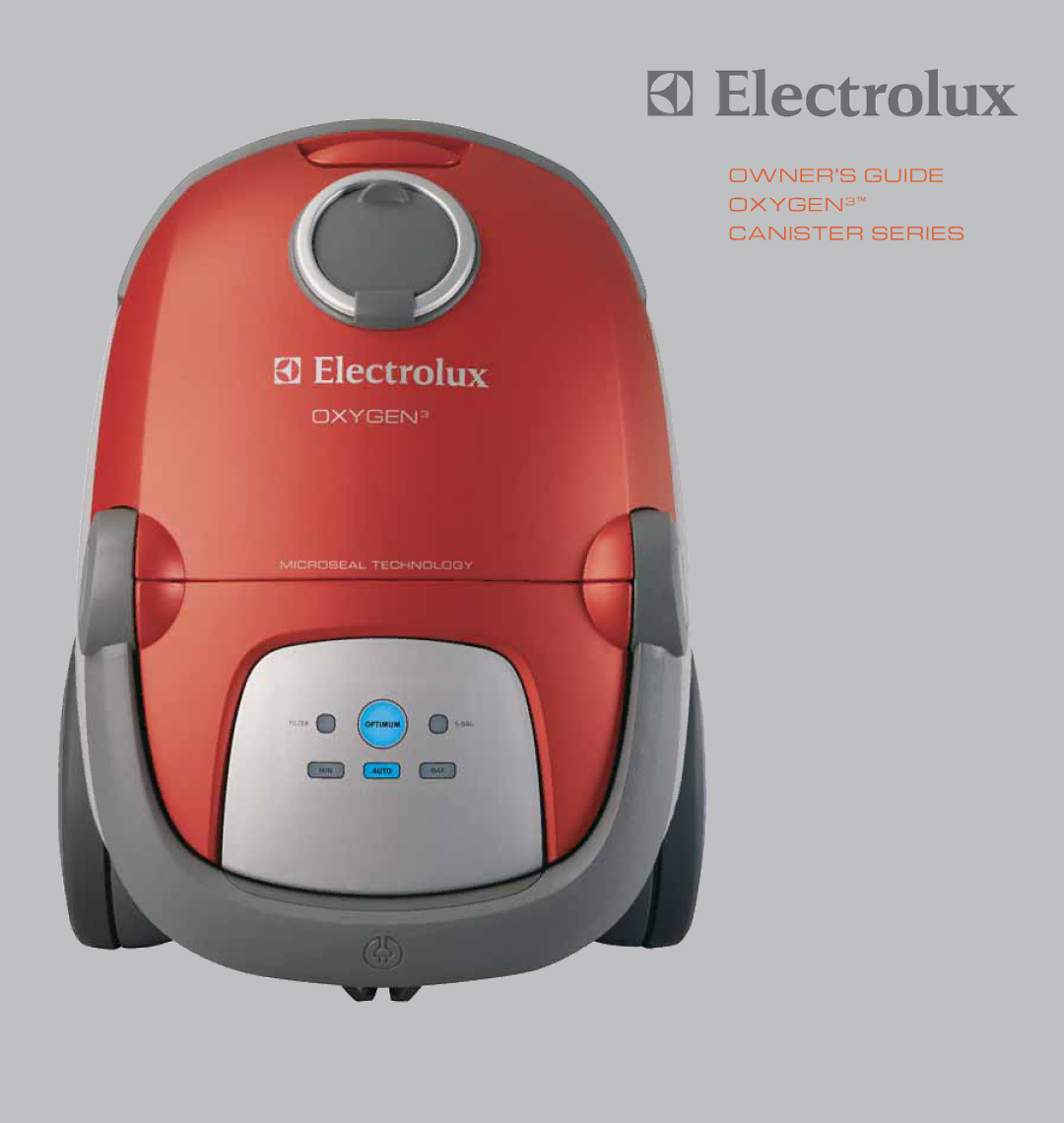 Electrolux CANISTER SERIES manual N I S T E R S E R I E S 