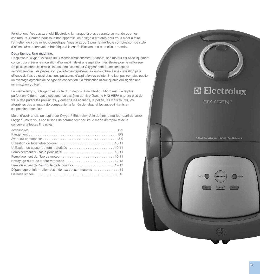 Electrolux CANISTER SERIES manual Deux tâches. Une machine 