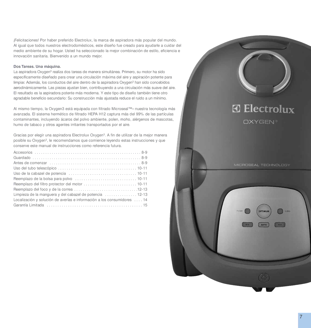 Electrolux CANISTER SERIES manual Dos Tareas. Una máquina 