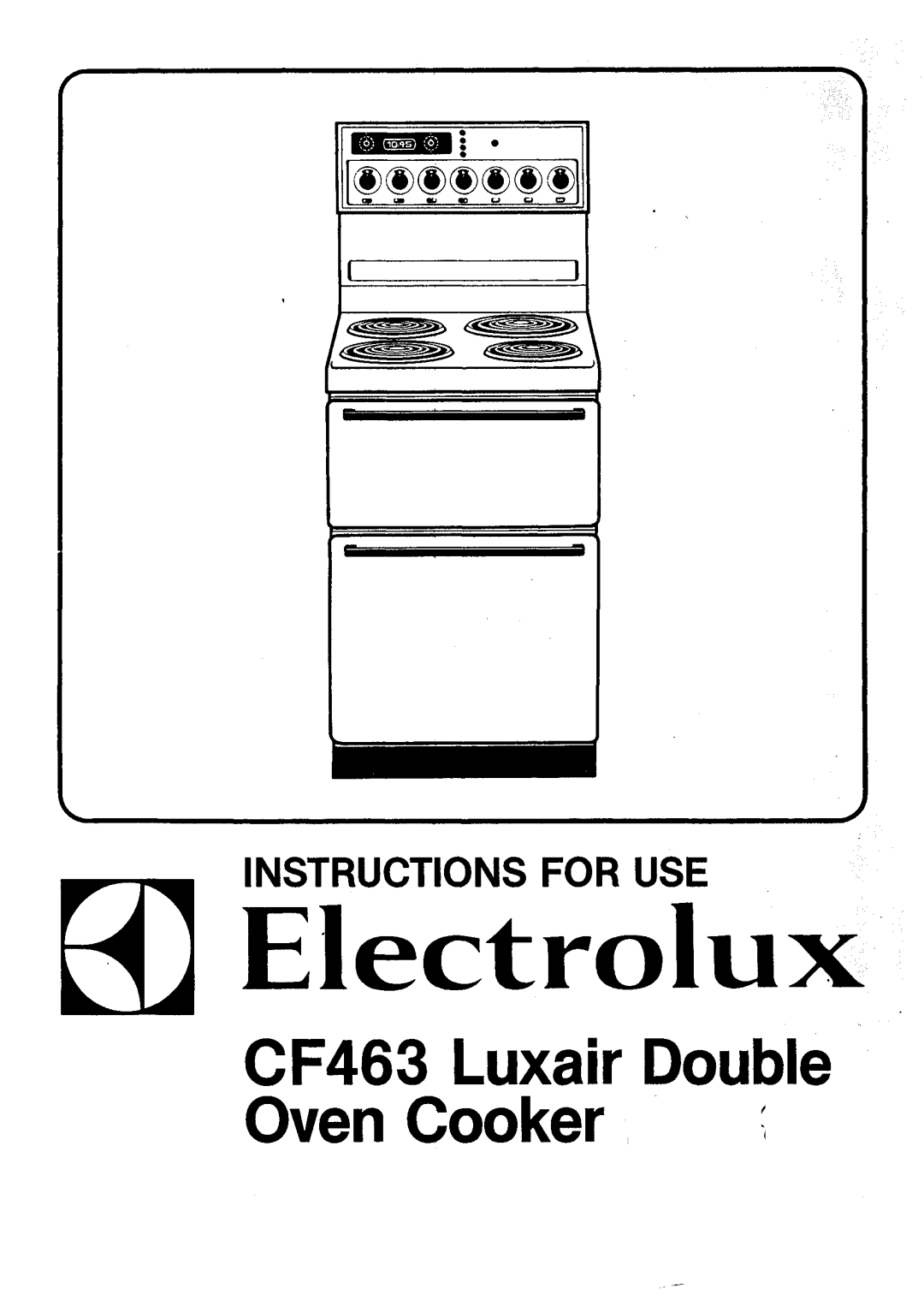 Electrolux CF463 manual 