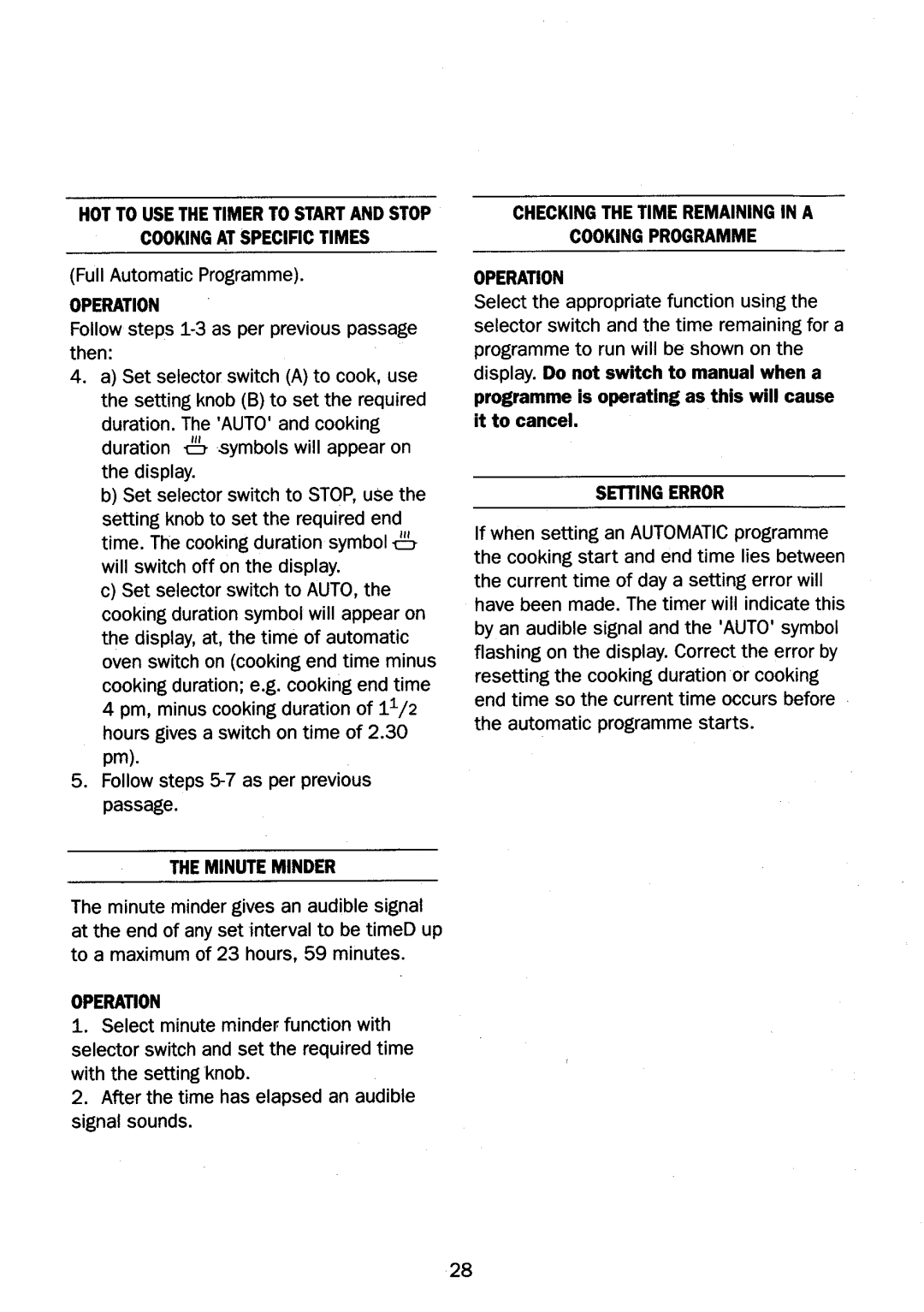 Electrolux CF604 manual 