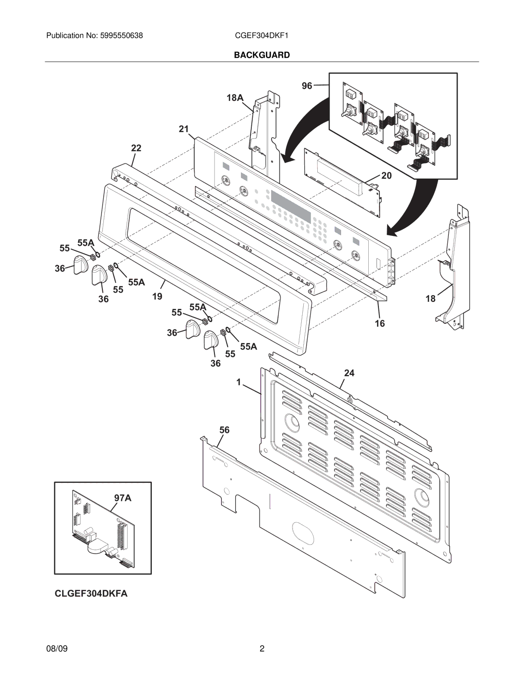 Electrolux CGEF304DK installation instructions CLGEF304DKFA 