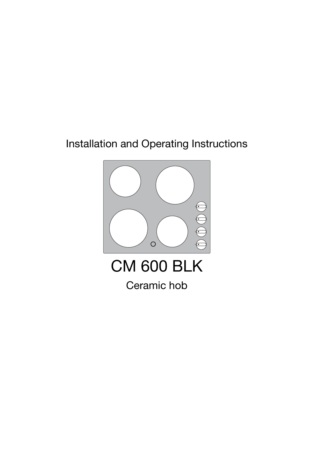 Electrolux CM 600 BLK manual 