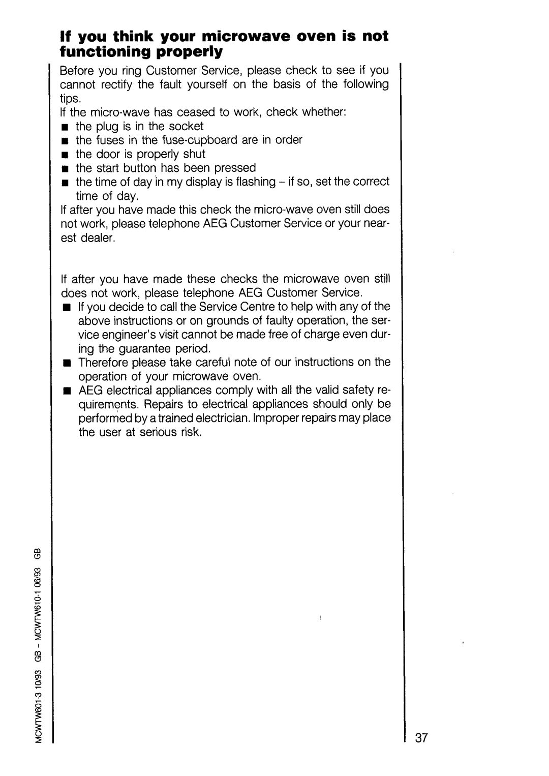 Electrolux COMBI 625 manual 
