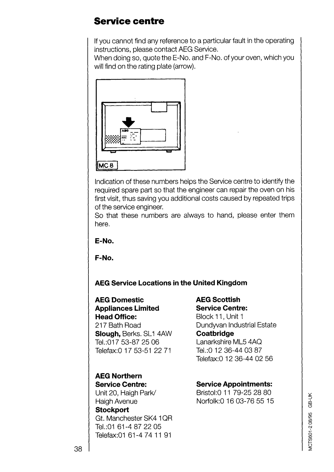 Electrolux COMBI 625 manual 