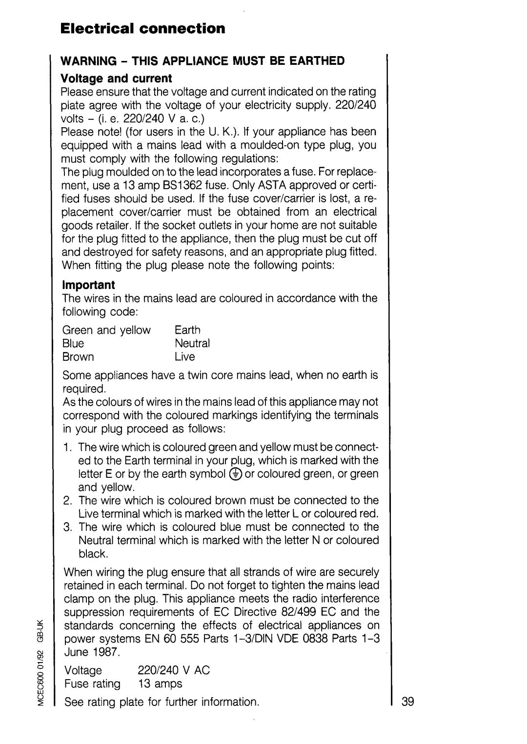 Electrolux COMBI 625 manual 