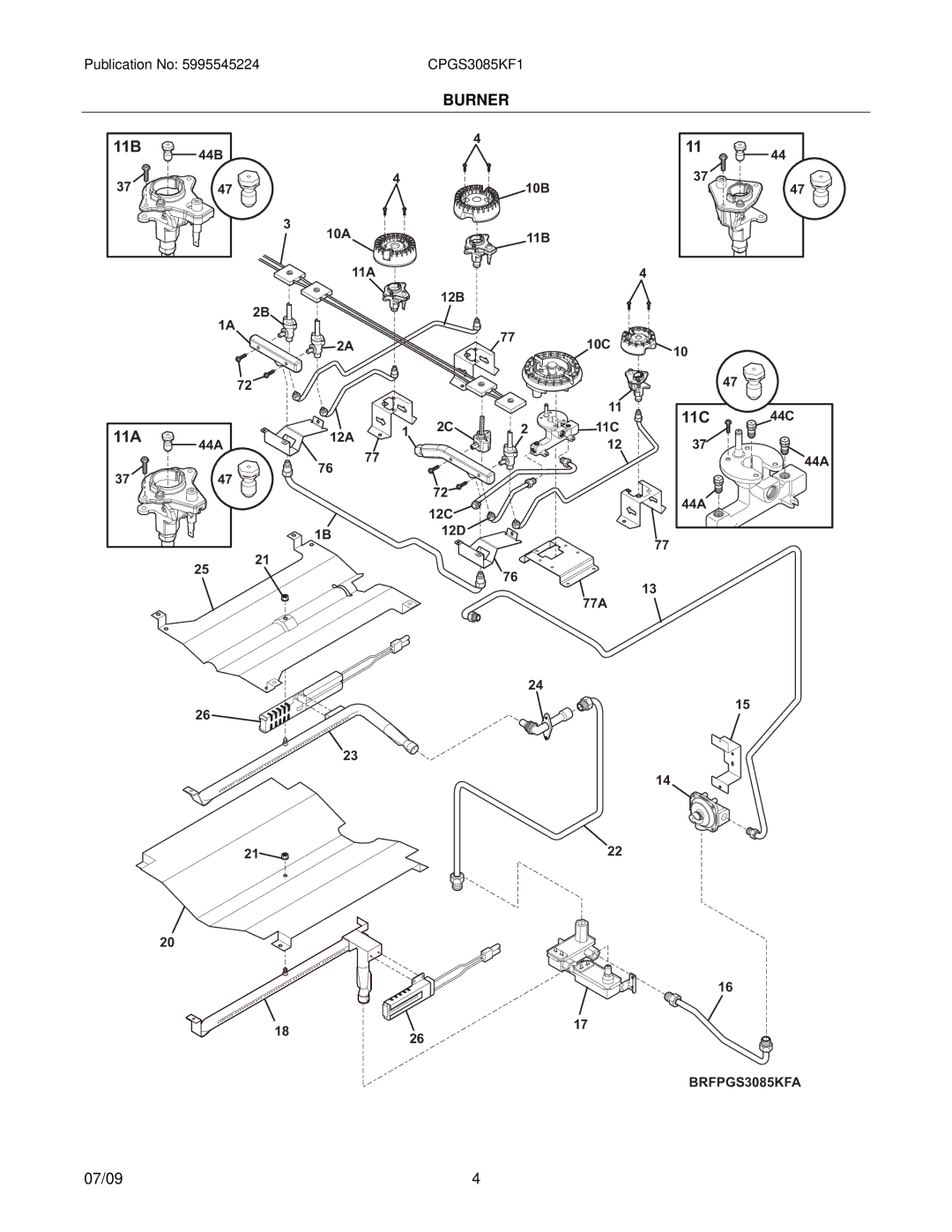 Electrolux CPGS3085KF1, 39452391M93S1 installation instructions 11B 