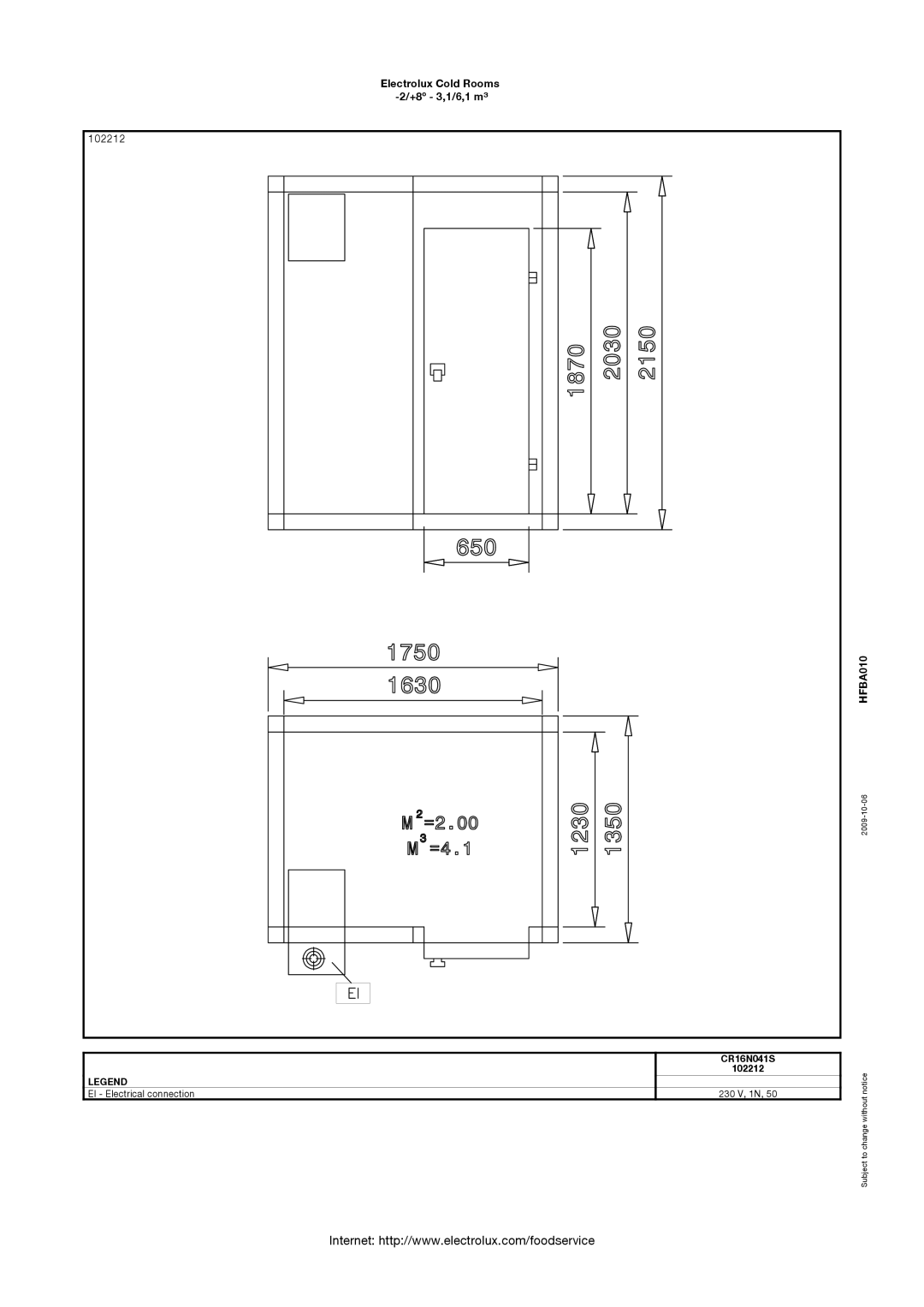 Electrolux CR12N031S, CR16N041S, CR16N054S, CR24N061S, CR20N051S, 102213, 102028, 102234, 102217 manual 102212 