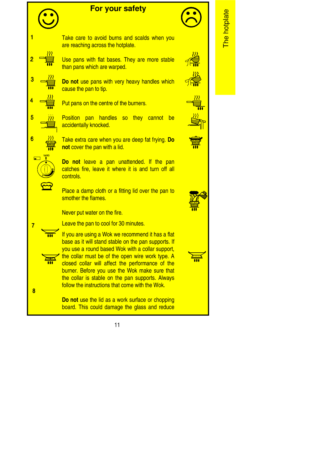 Electrolux CSIG 501 installation instructions For your safety 